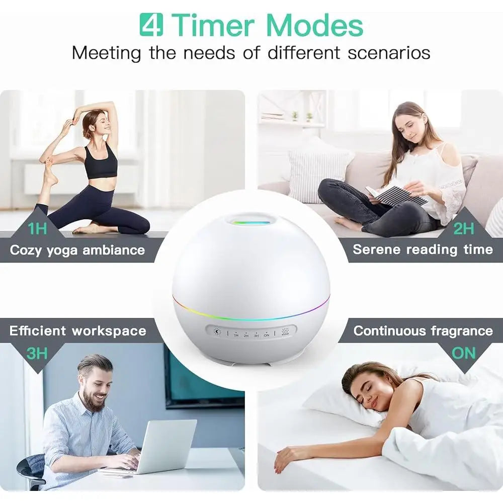 2 Pack Essential Oil Diffuser Aromatherapy Humidifier
