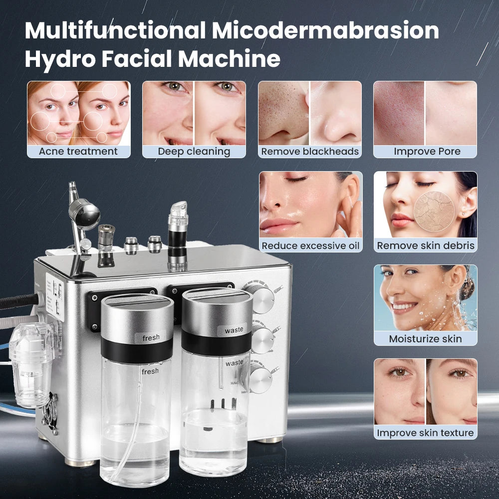3 In 1 Hydro Derma brasion Machine Deep Cleansing  Facial
