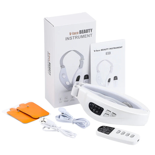 Electric Face Lifting Device LED Lights Heating Vibration Facial