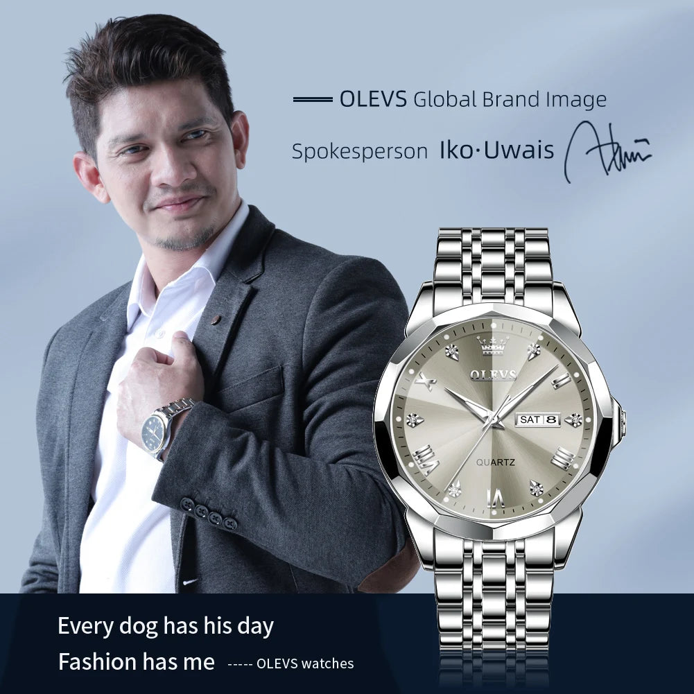 Men's Watches Causal Fashion Original Quartz Watch f