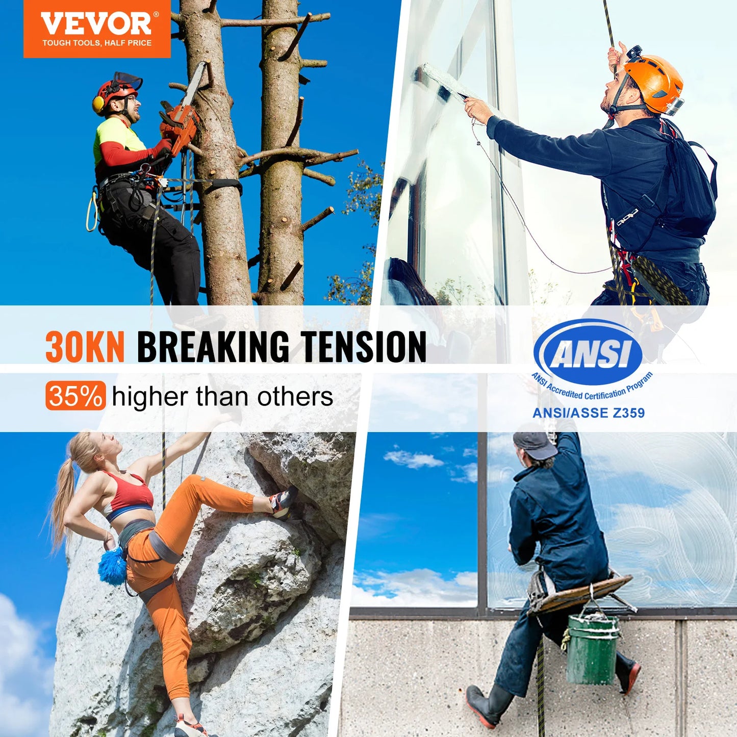 Vertical Lifeline 150t Outdoor Climbing Rope