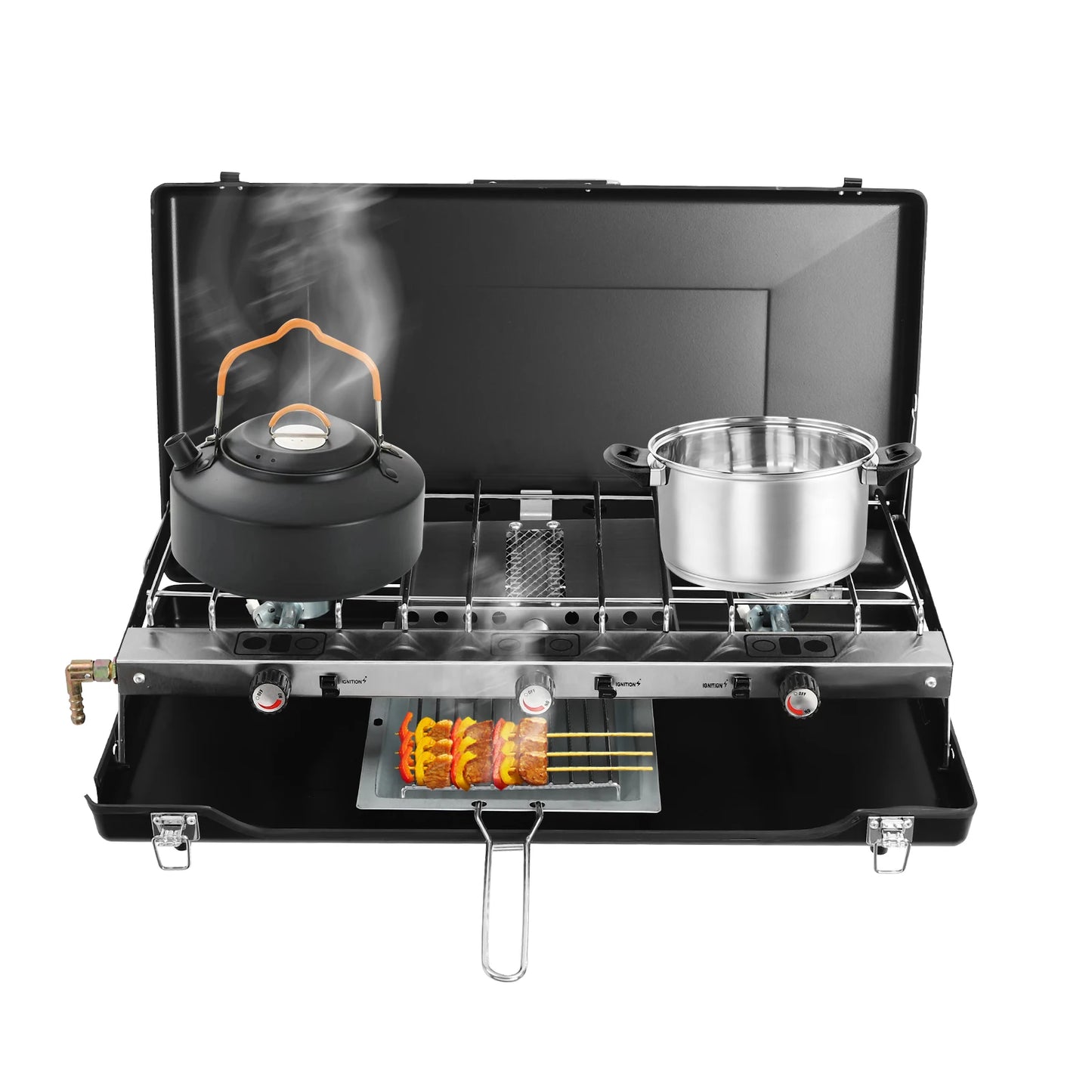 3 Burner Modern Portable Cooking Propane
