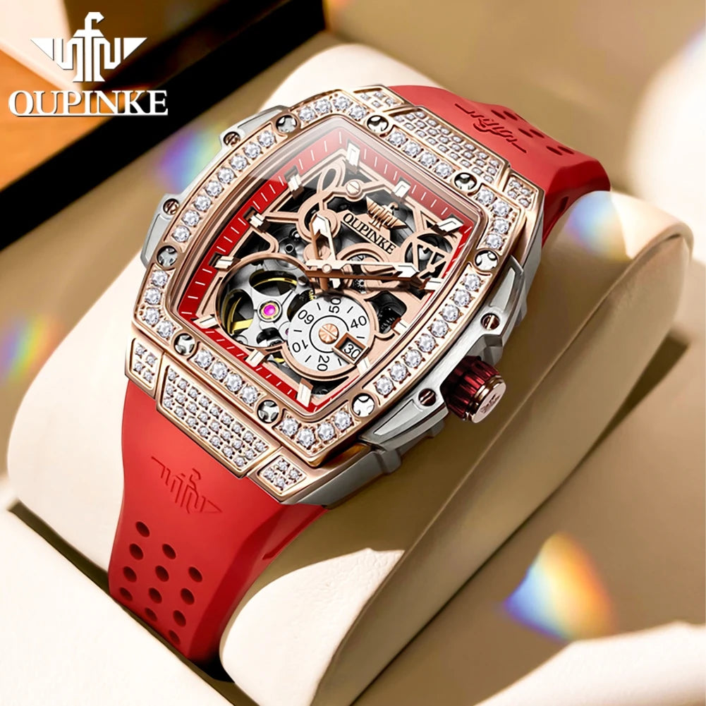 Skeleton Automatic Mechanical Watches for Women Waterproof