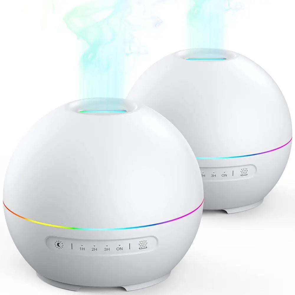 2 Pack Essential Oil Diffuser Aromatherapy Humidifier