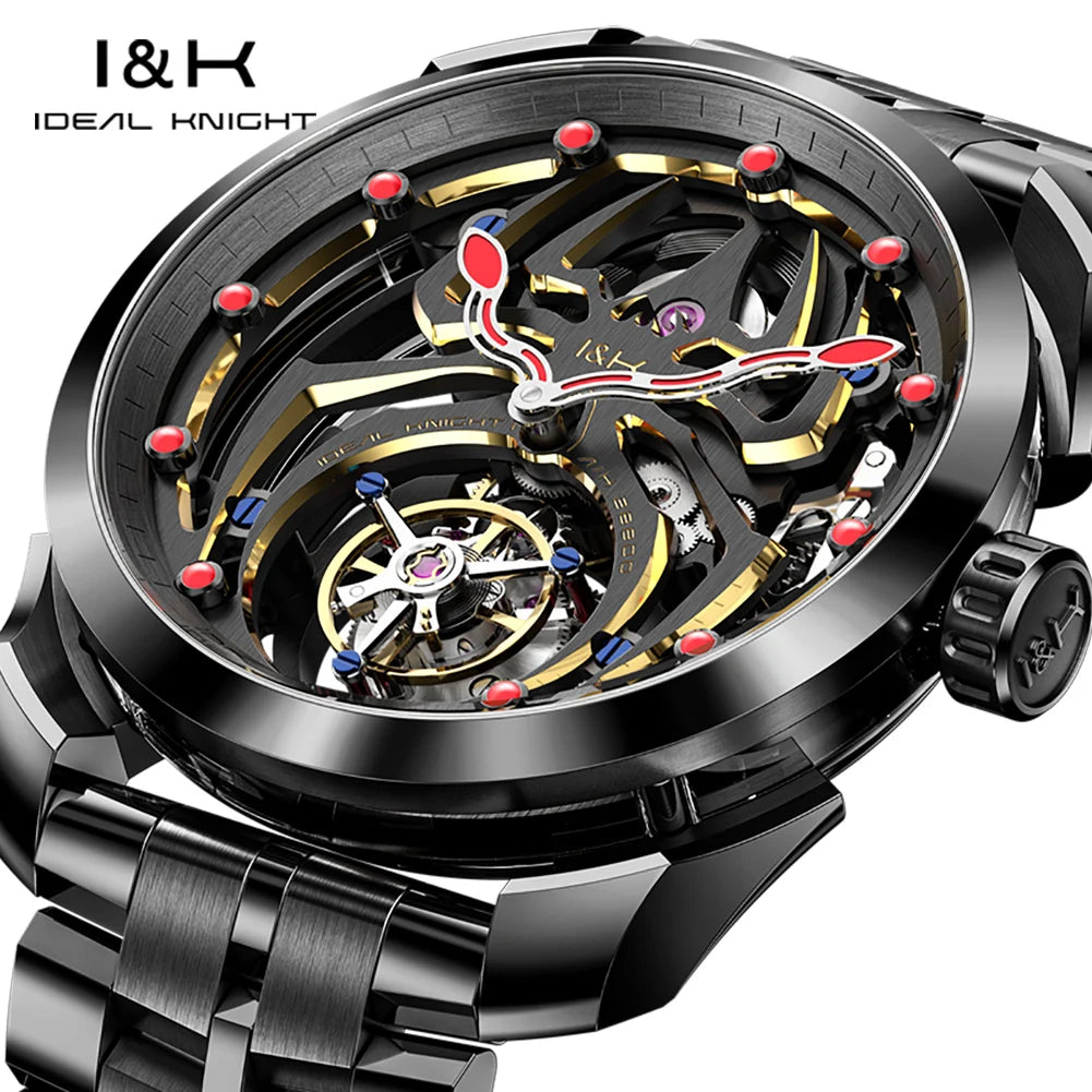 IDEAL KNIGHT  Automatic Watch For Men  Deep Waterproof Watch Set