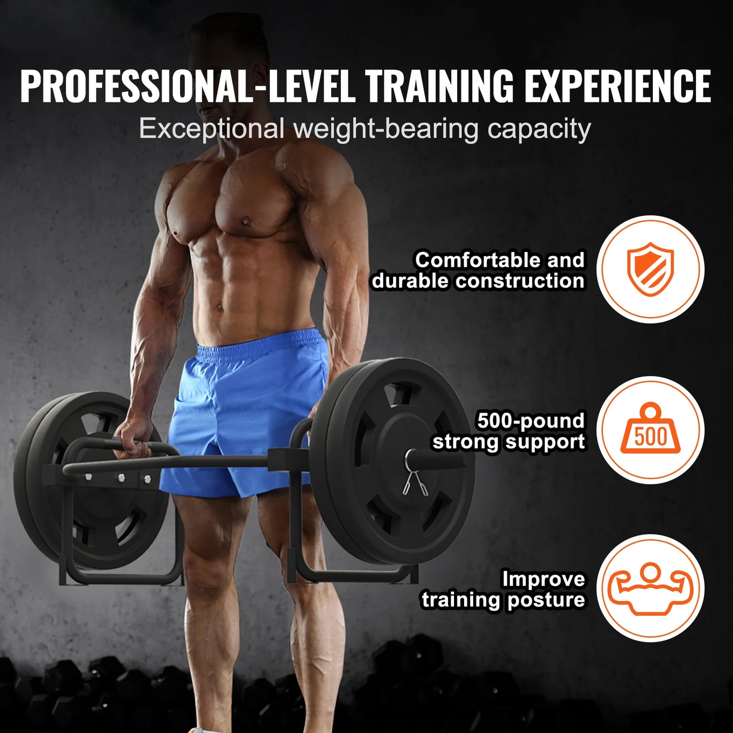 Trap Bar Hex Barbell Trap Bar 55.7"Squat Dead lift