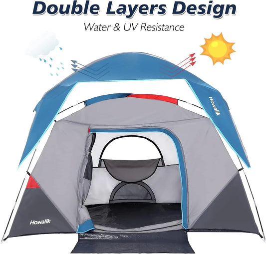 Camping Tent Easy Set up Outdoor 4 Person and 6 Person
