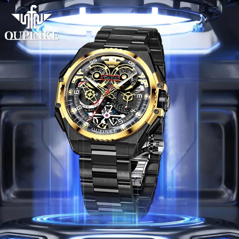 TOP Brand Automatic Watch for Men Quality Tungsten steel Fashion Man Watch