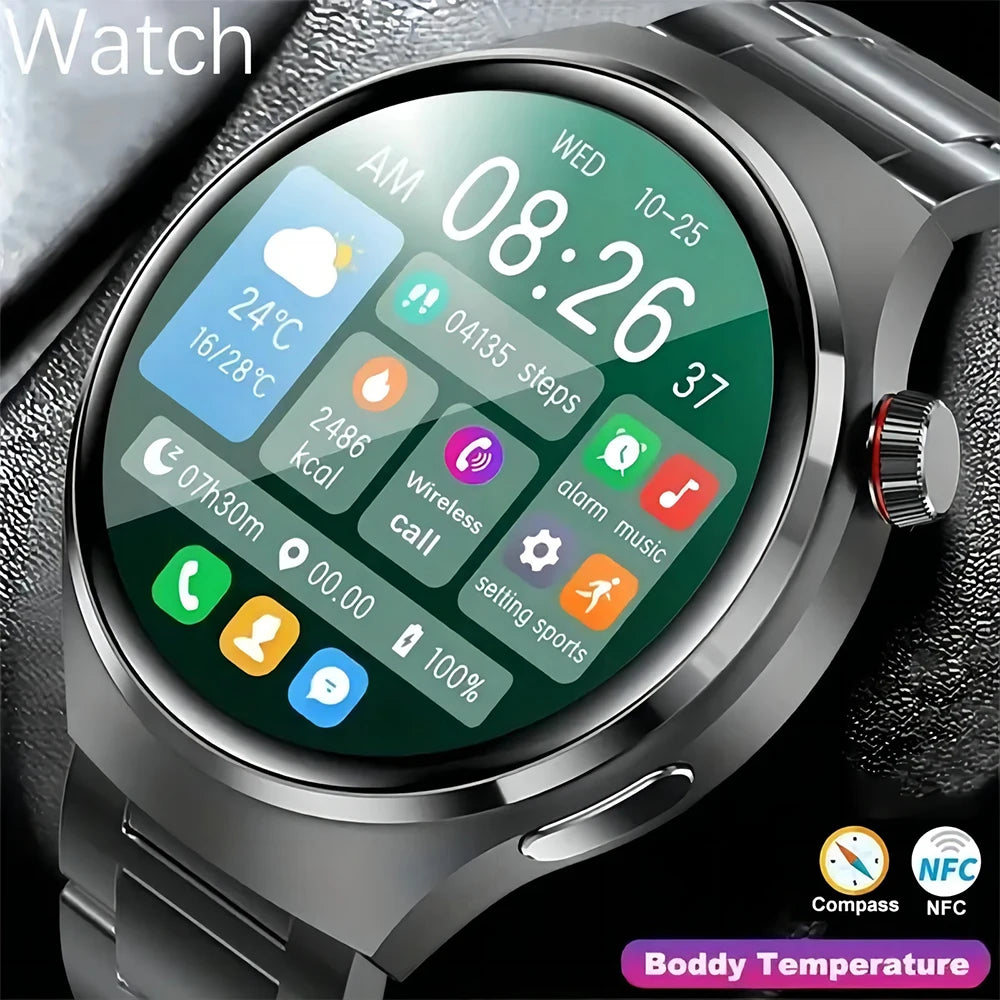 New NFC Men's Smart Watch Large Screen Bluetooth Call Heart Rate 7