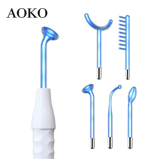 Blue 5-in-1 high Frequency Facial Machine For Hair Face
