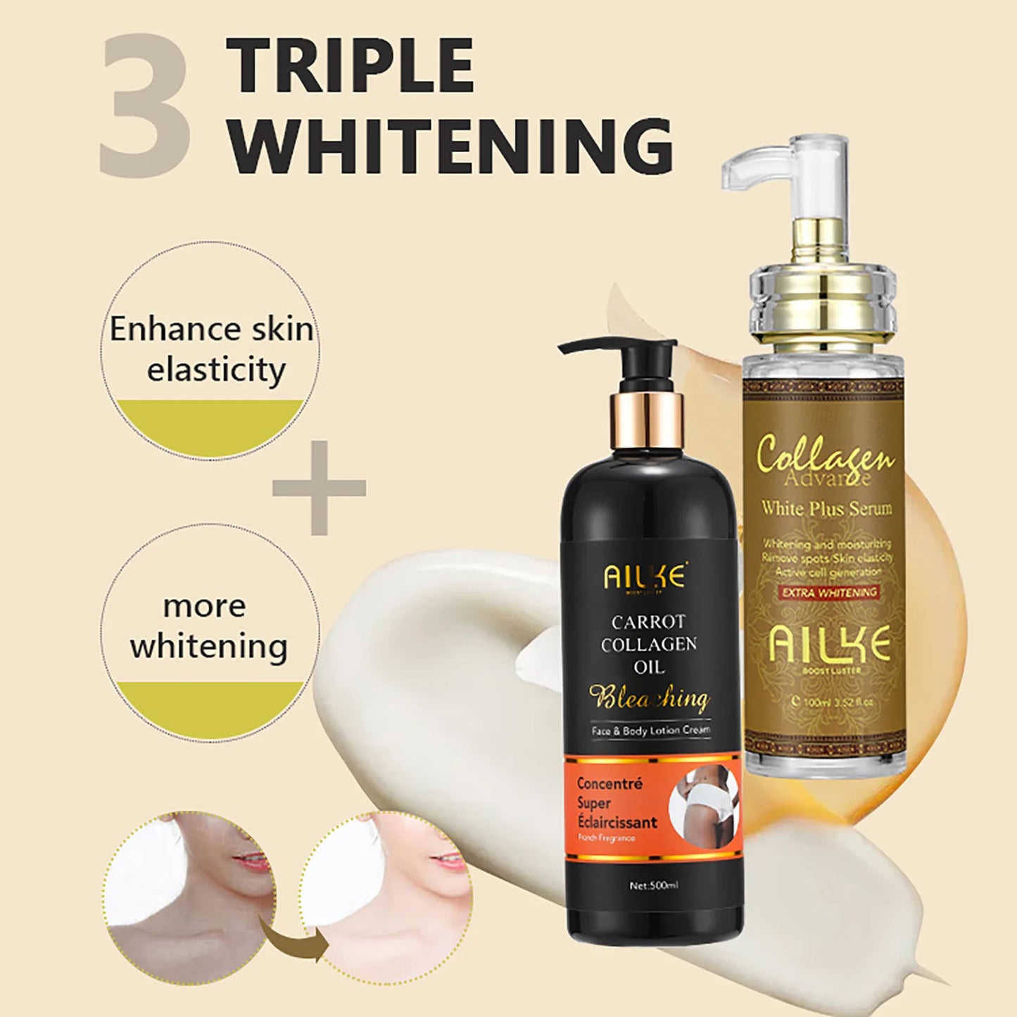 Skin Whitening Face Serum, Reduce Spots, Moisturizing,
