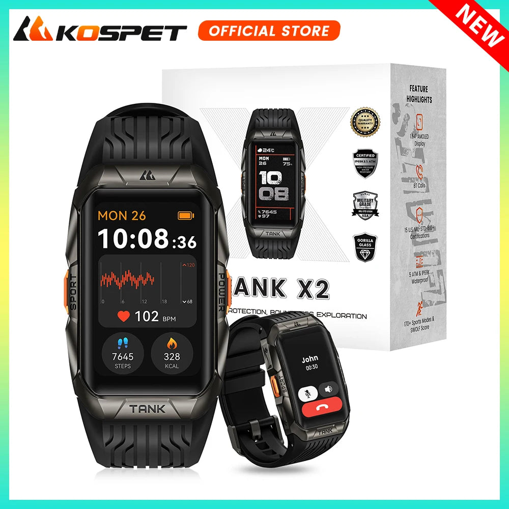 Smart Watch For Men Waterproof Curved Screen