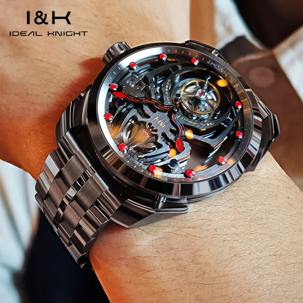 IDEAL KNIGHT  Automatic Watch For Men  Deep Waterproof Watch Set