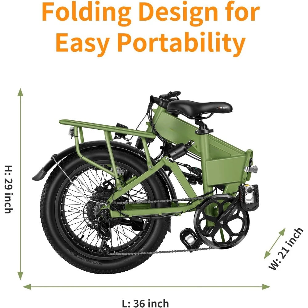 Electric Bike, 1200W Peak Motor 28MPH Max Speed