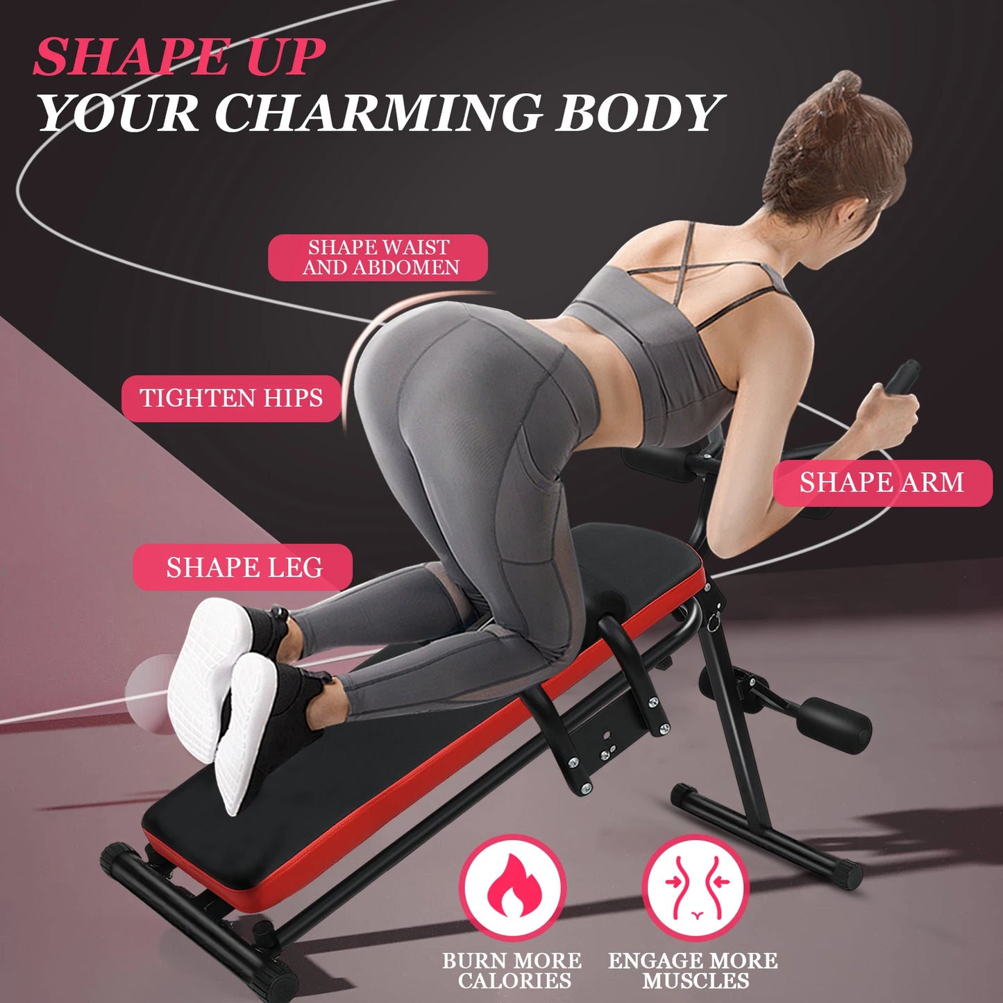 Ab Workout Bench, Ab Workout Equipment, Adjustable