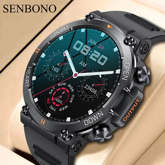 Men's Smart Watch  Big Screen Bluetooth Call  Military