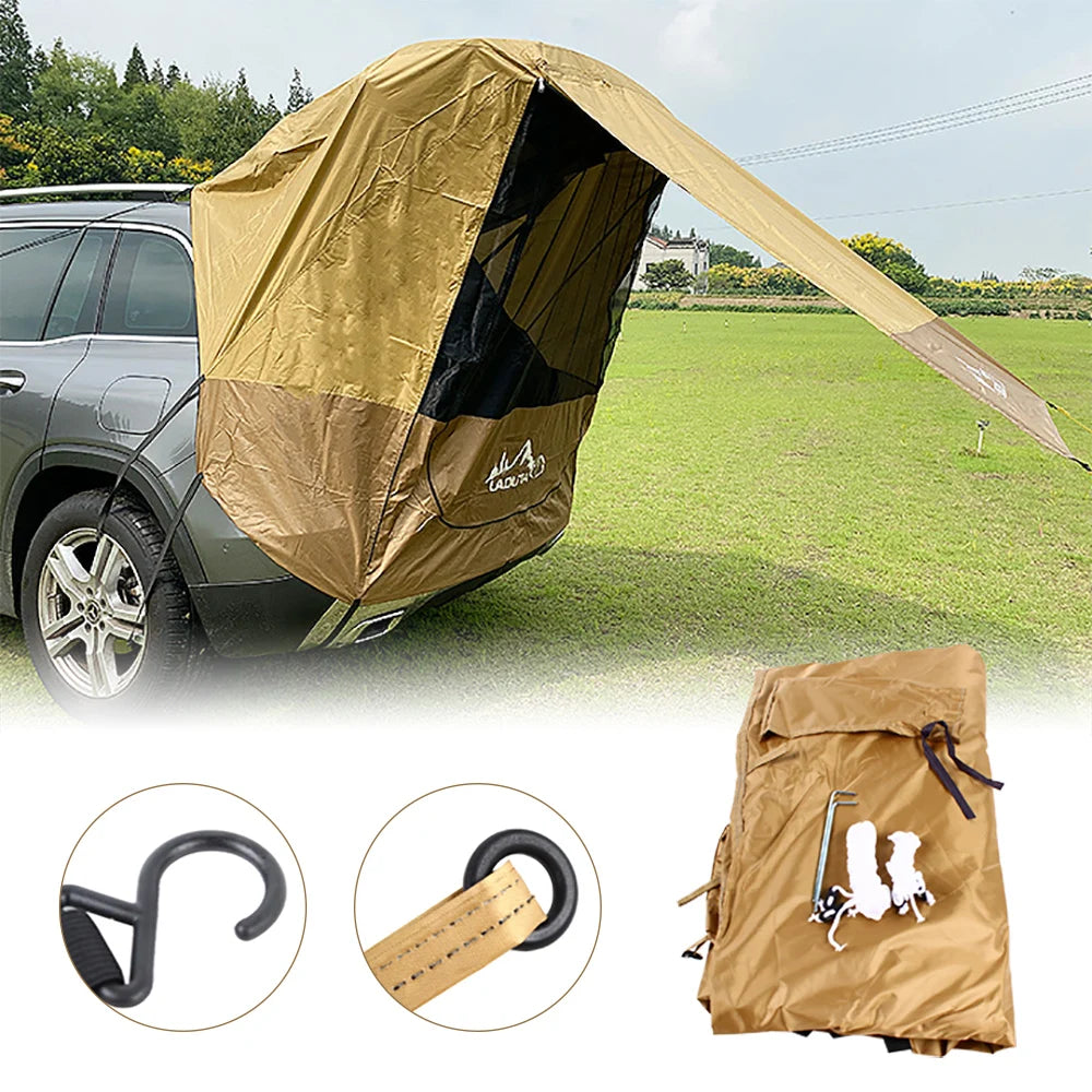 Tent for Car Trunk Tailgate Shade Awning Tent Rainproof