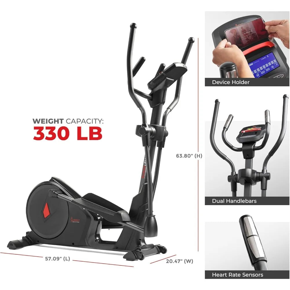 16 Magnetic Elliptical Cross Trainer Exercise Machine, Full Body