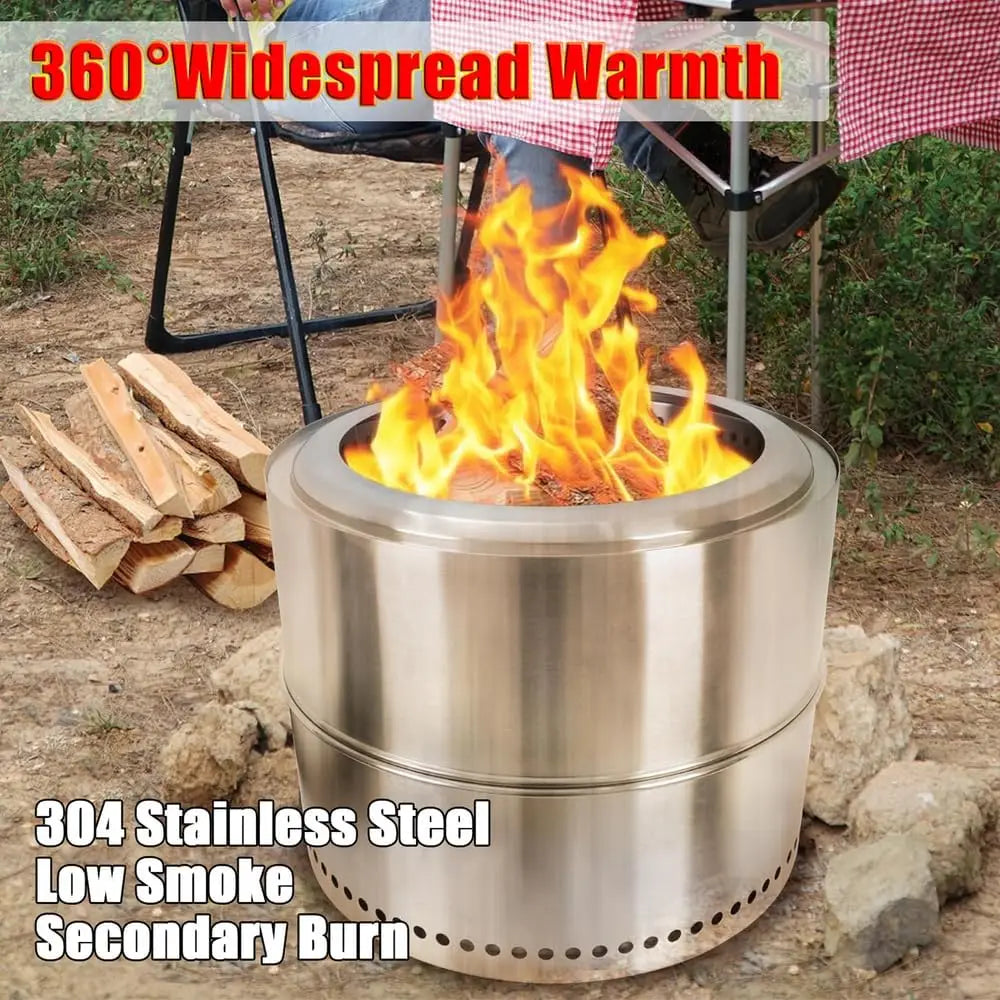 Smokeless-fire-Pit Outdoor   Low Smoke Stove  Wood Burning