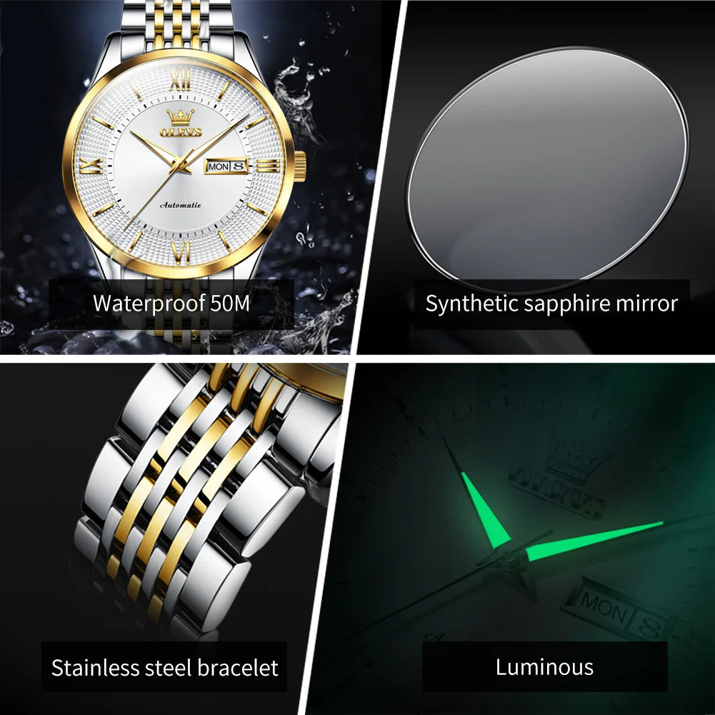 New Men Watches Automatic Mechanical Luxury Waterproof