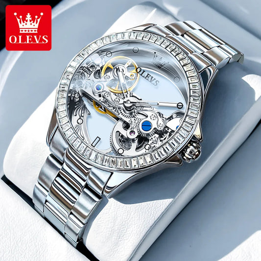 Fully Hollow Out Mechanical Watch for Women Luxury