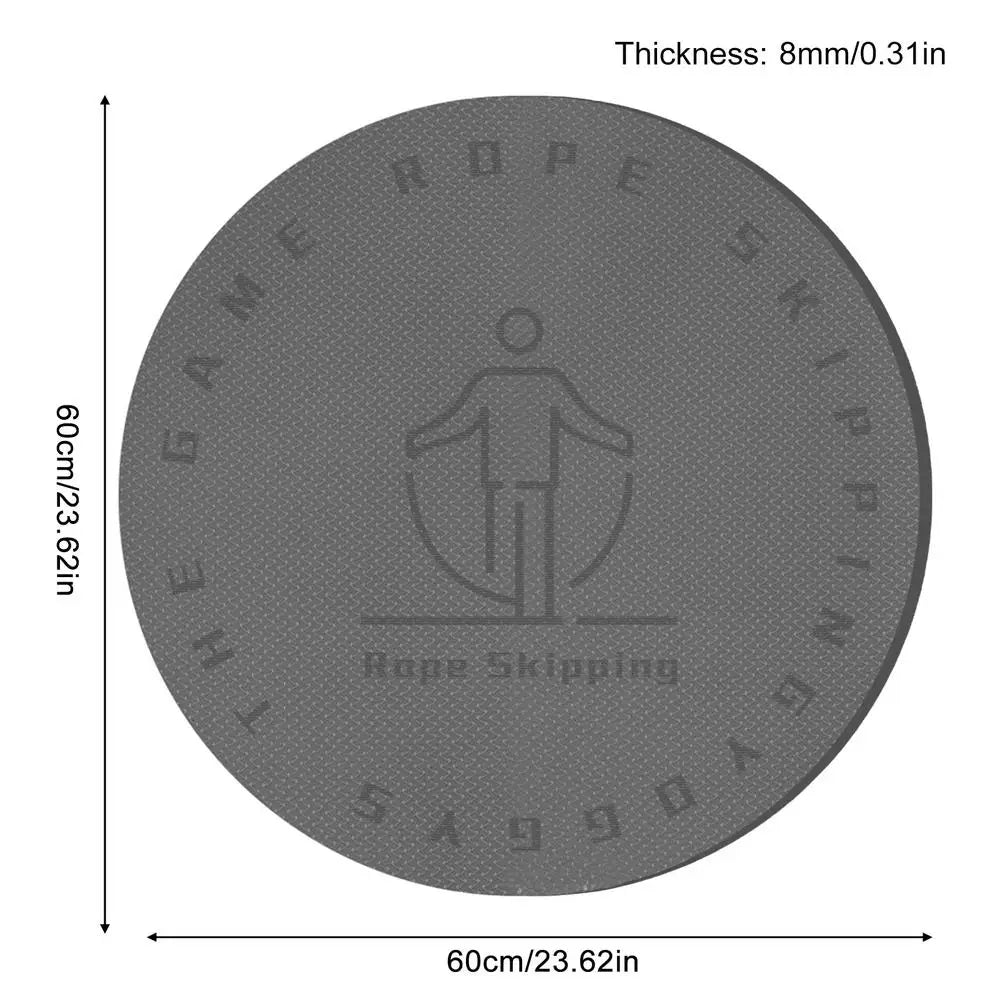 Indoor Skipping Rope Mat Yoga Cushion 60cm Round