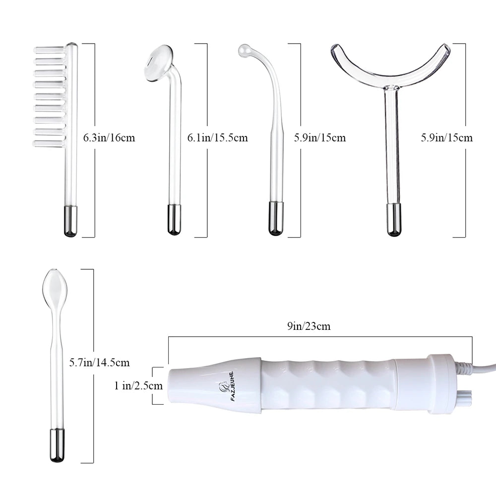 Blue 5-in-1 high Frequency Facial Machine For Hair Face