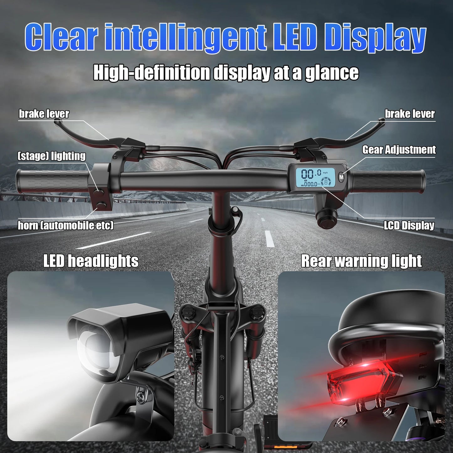 Removable Battery Motor Commuting E bikes for Women Men