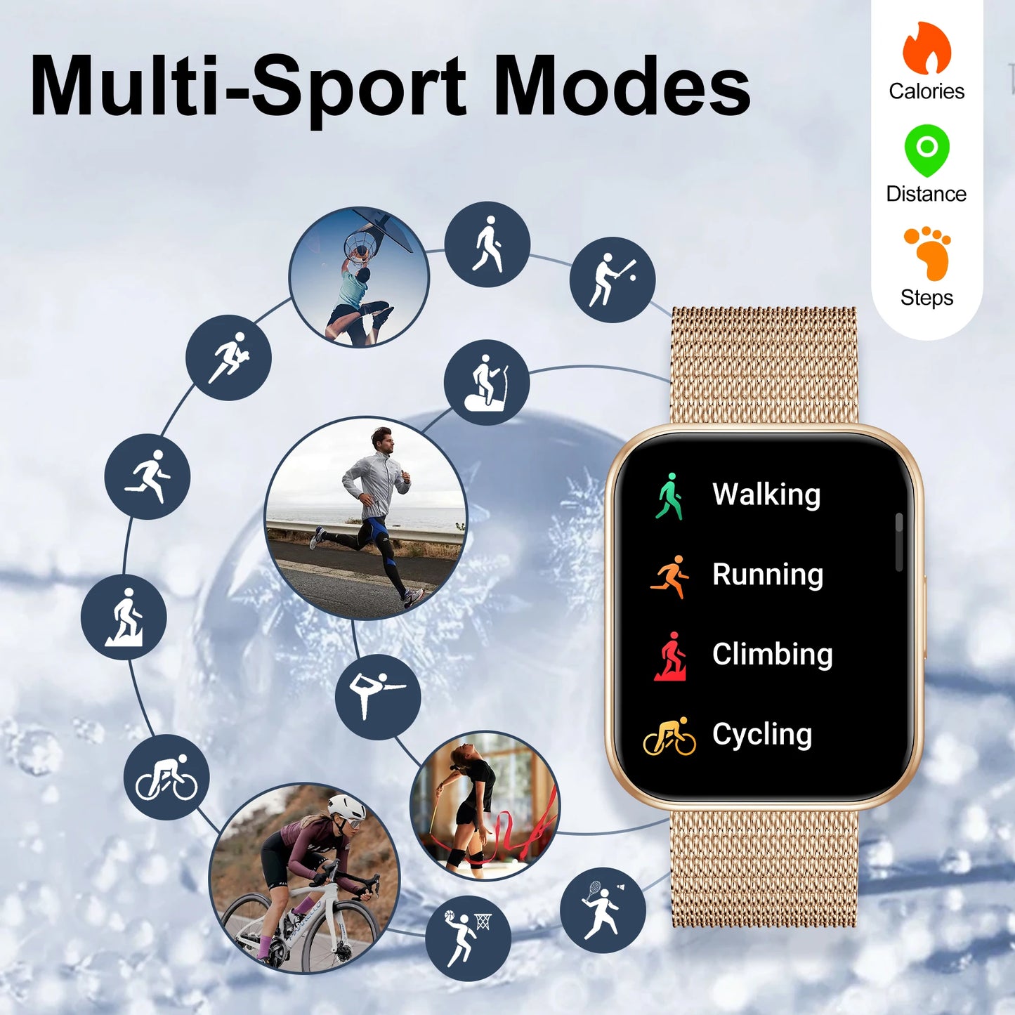 Women Smart Watch,Wireless Calls Watch for iPhone/
