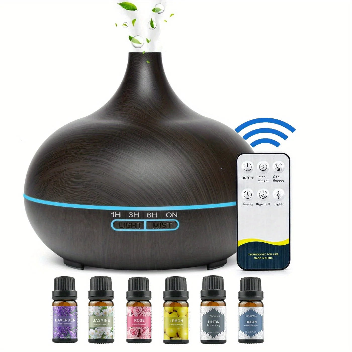 Essential Oil Aroma Diffuser with 6-Bottle 1