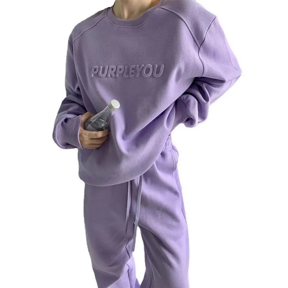 Women Fleece Tracksuit Sets Winter Long Sleeve