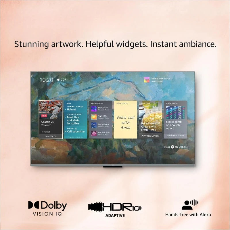 65"  smart TV, Dolby Vision IQ, Fire TV Ambient Experience,