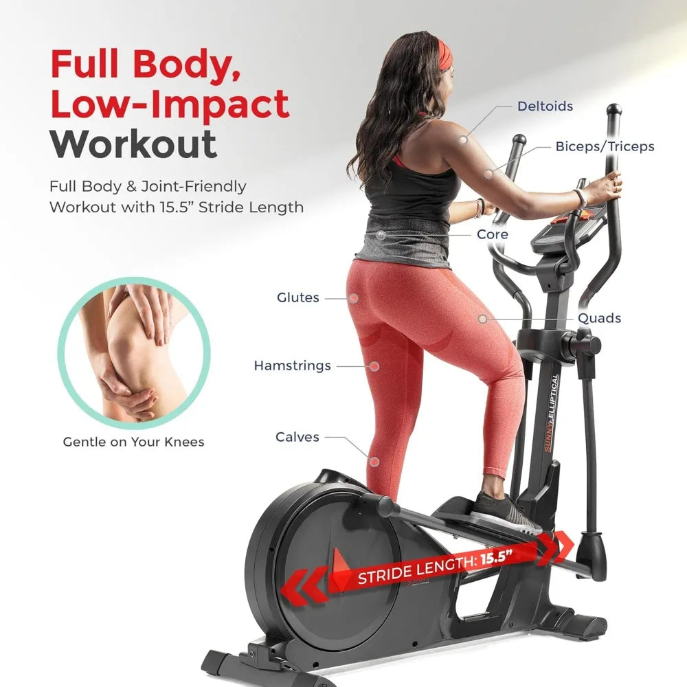 16 Magnetic Elliptical Cross Trainer Exercise Machine, Full Body