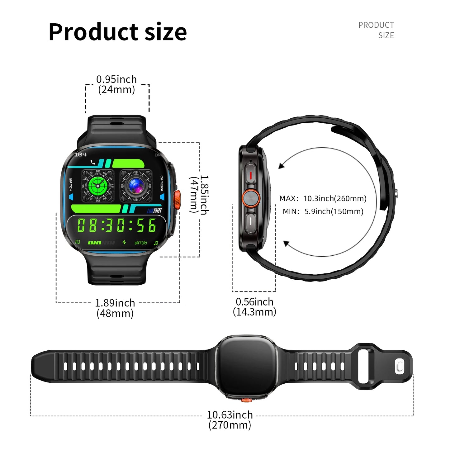 New APPLLP 6 MAX Android Smart Watch Phone