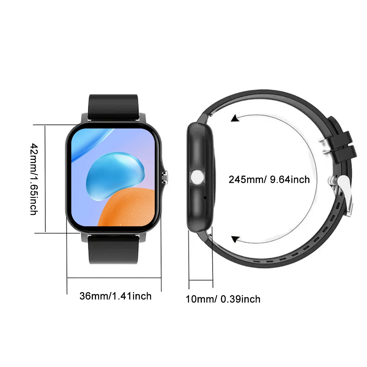 Outdoor sports smartwatch, wireless calling, information reminder,