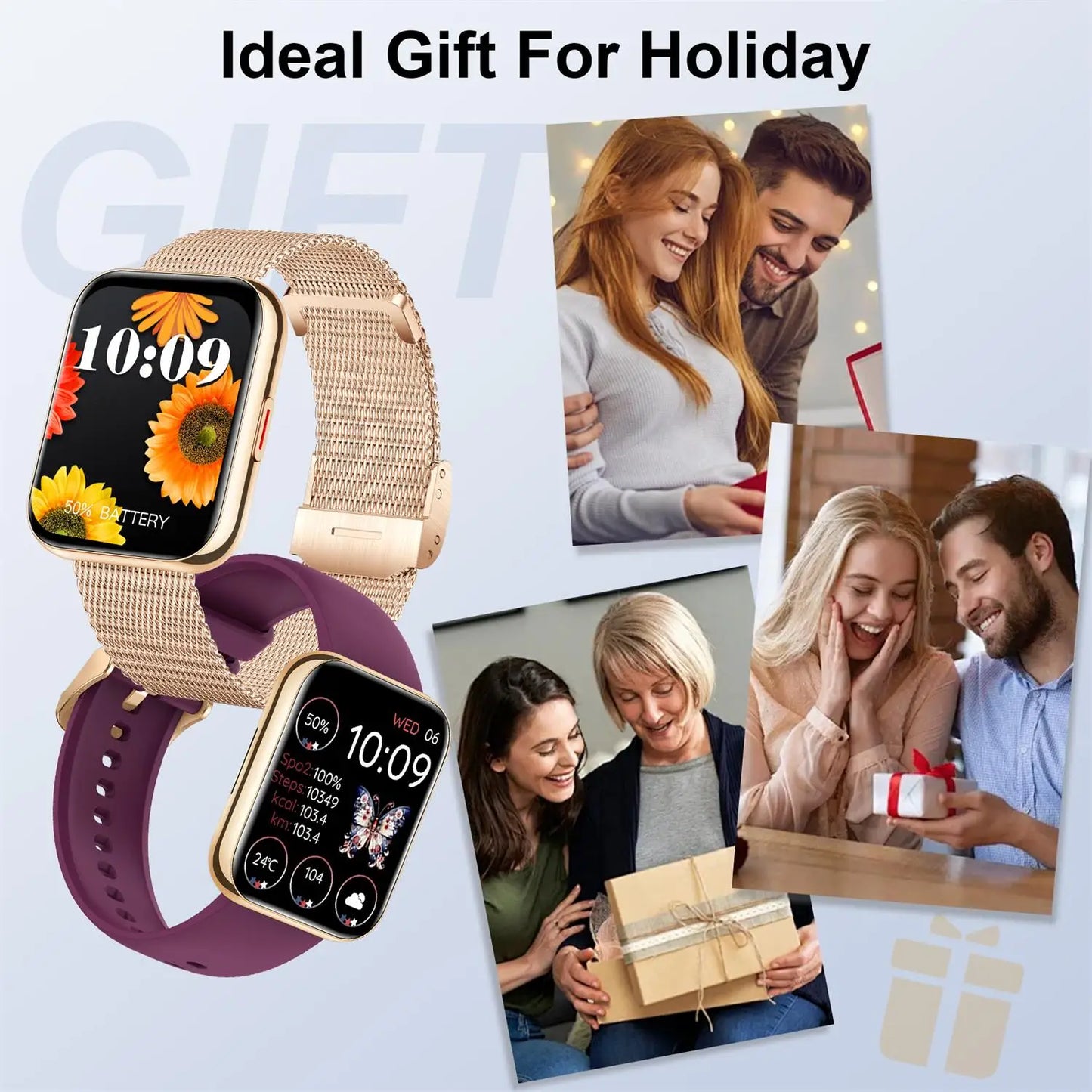 Women Smart Watch,Wireless Calls Watch for iPhone/