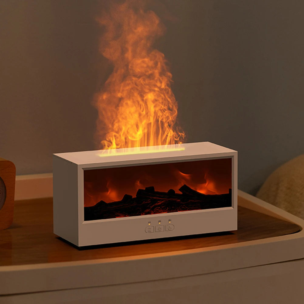 Flame Fireplace Essential Oil Diffuser with 150ml