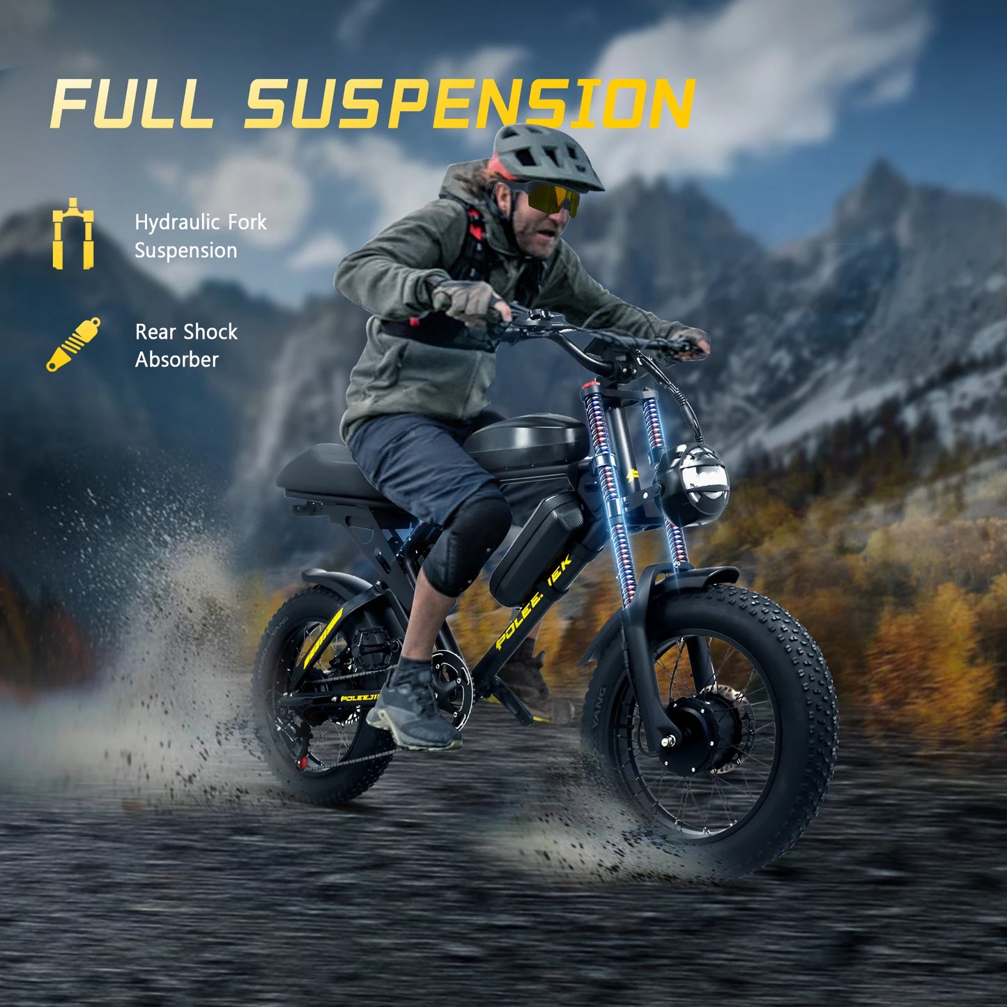 40PH Electric Bike with  Battery 20"×4"Fat Tire