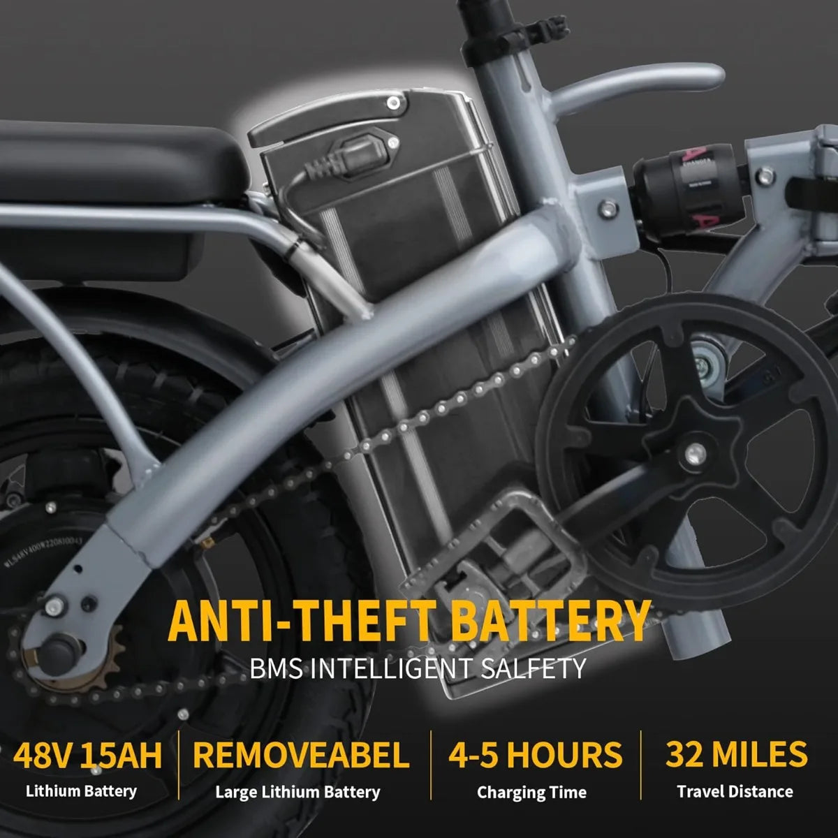 Ebikes for Adults, Max Speed, Removable Battery for