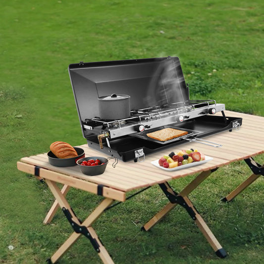 3 Burner Modern Portable Cooking Propane