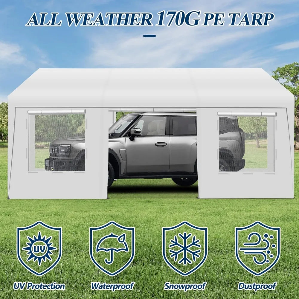 10' x 20' Heavy Duty Carport Tent -