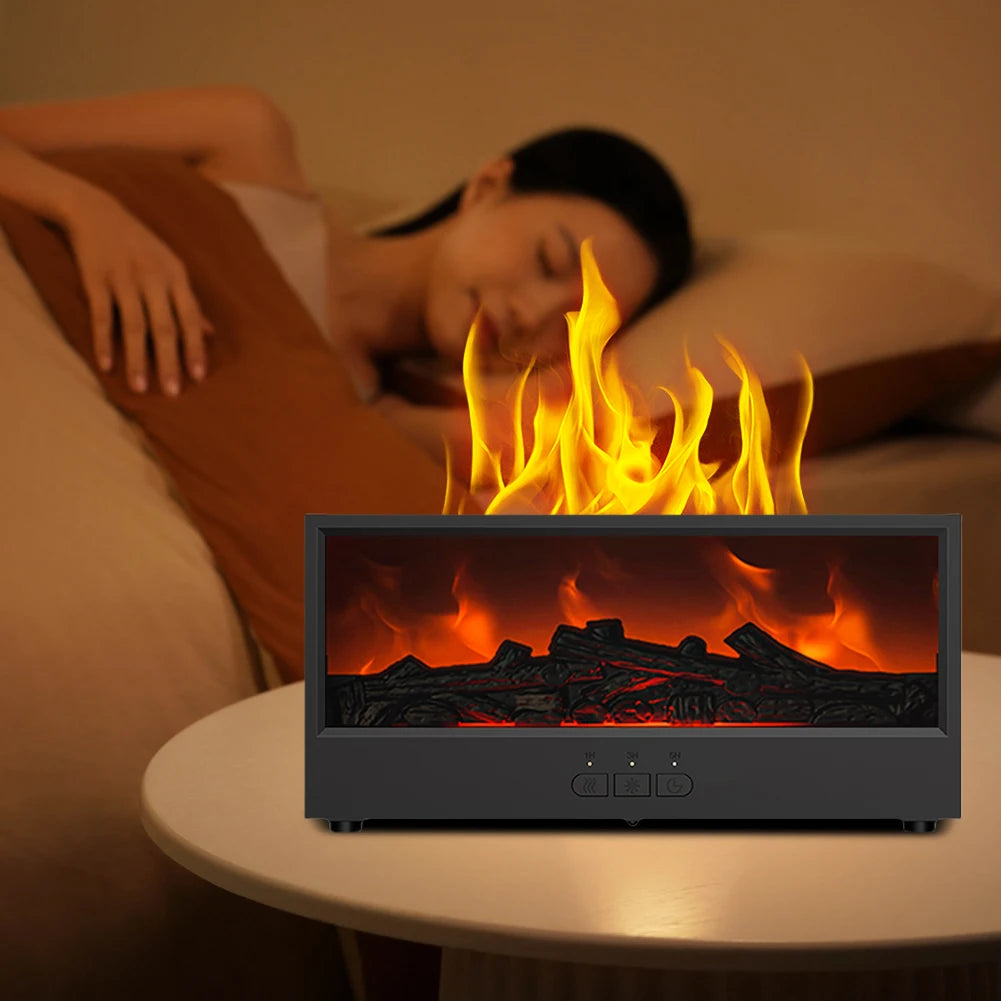 Flame Fireplace Essential Oil Diffuser with 150ml