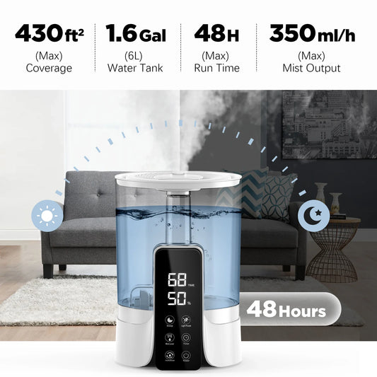 Air Humidifier For Bedrooms Auto Shut Off