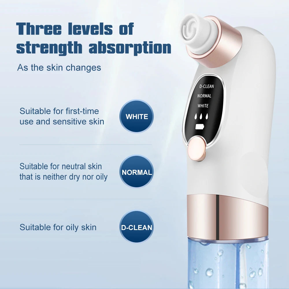 Blackhead Remover Upgraded Small Bubble 3 Level Electric Slant Screen