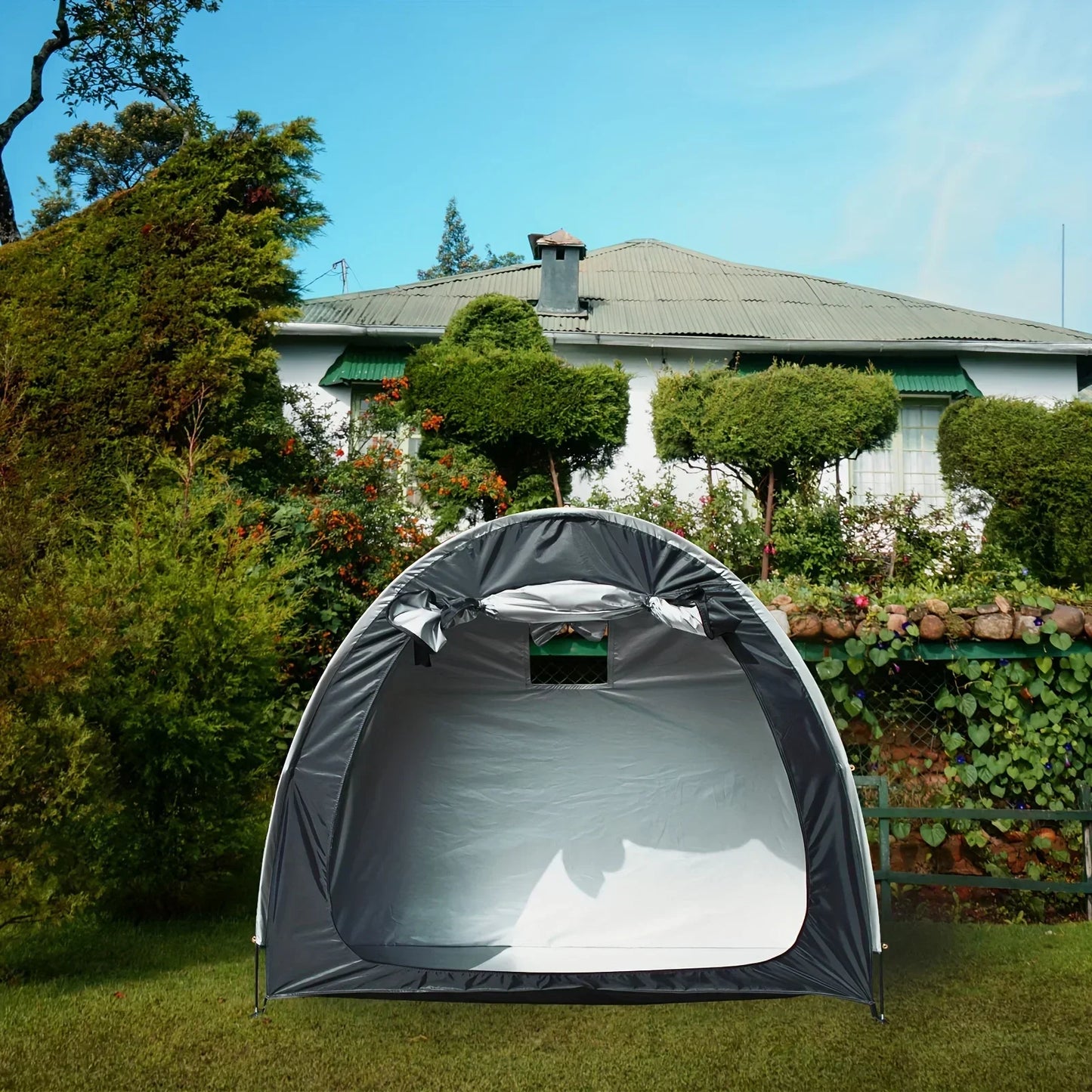 Outdoor Storage Bicycle Shelds Large Space Foldable