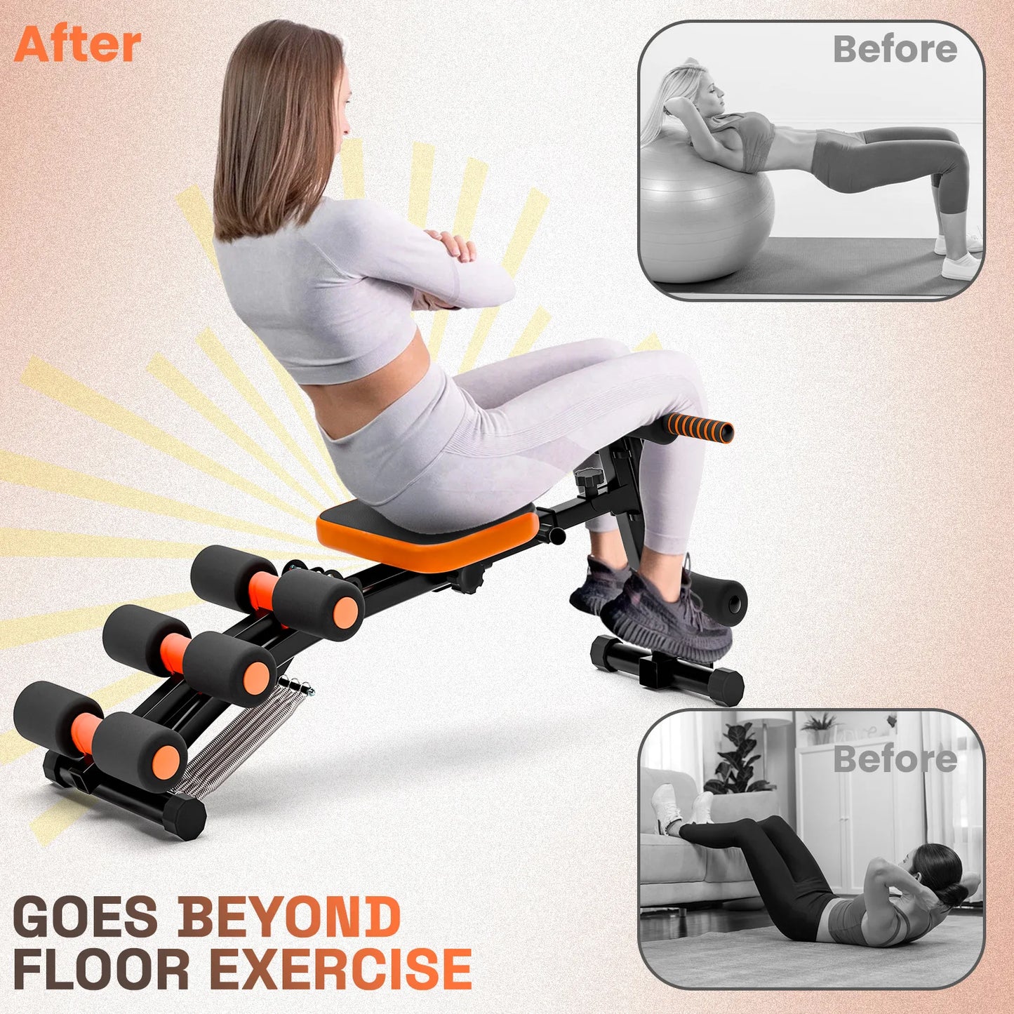 Ab Machine, Ab Workout Bench for Home Gym,