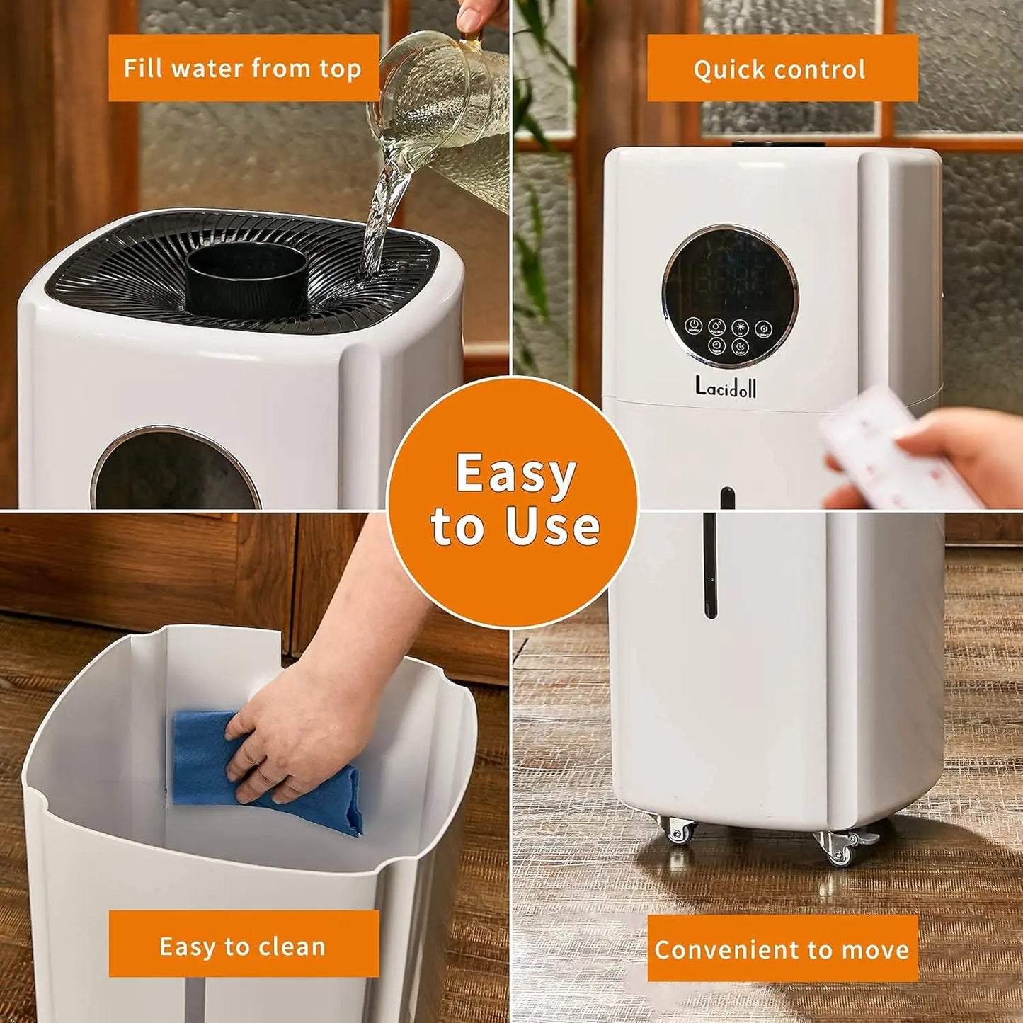 House Humidifier for Home 2000 sq.ft, Cool Mist