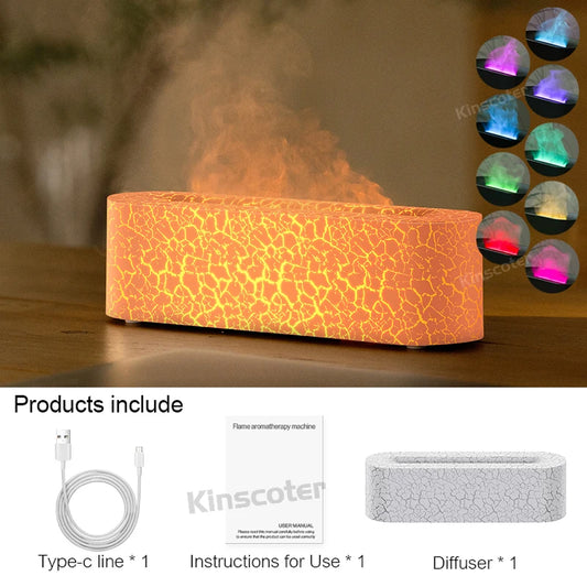 Essential Oil Aroma Diffuser Flame Air Humidifier