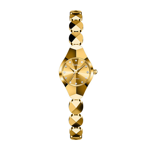 Women Quartz Watch Diamond Case Diamond Scale Waterproof