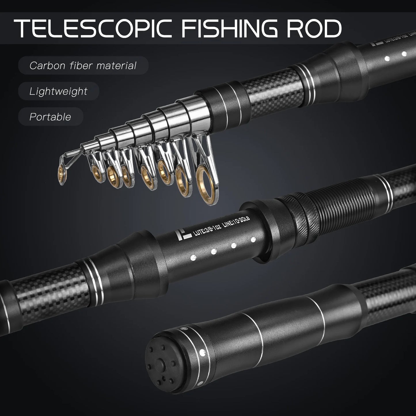 Fishing Rod and Reel Combos Telescopic